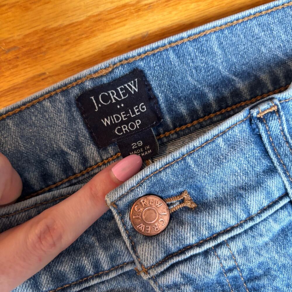 J. Crew Blue Straight Leg Jeans - Picture 2 of 5